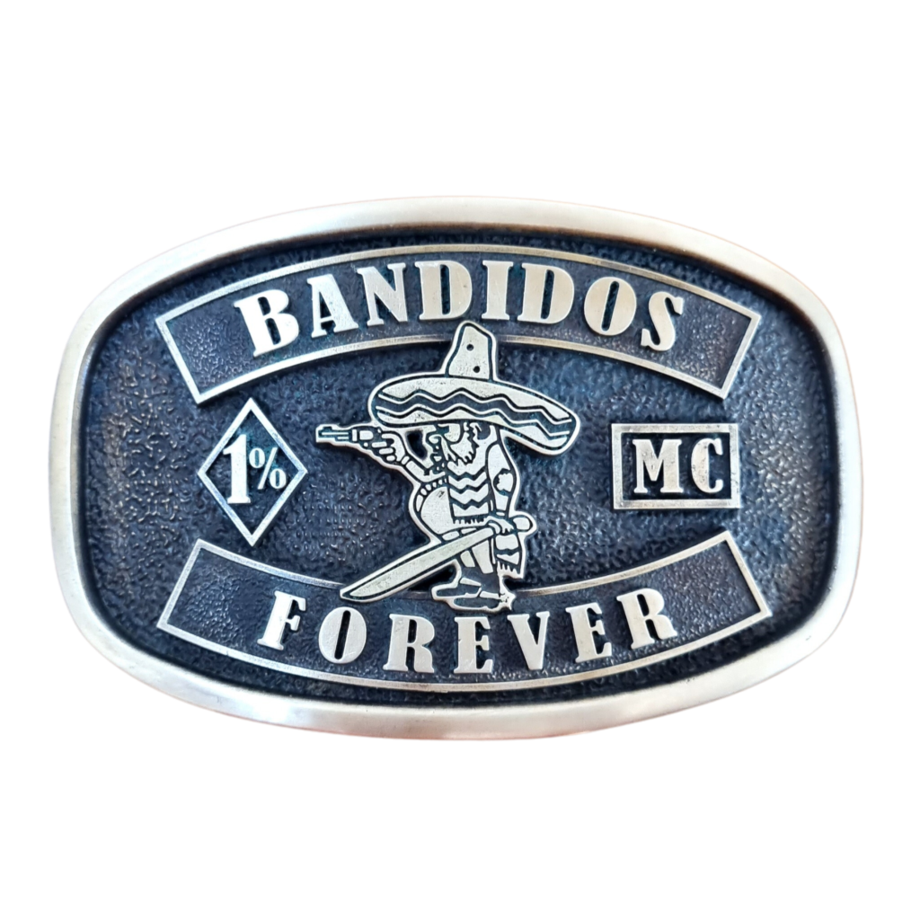 Латунна пряжка Bandidos MC. Виготовлена на замовлення.
