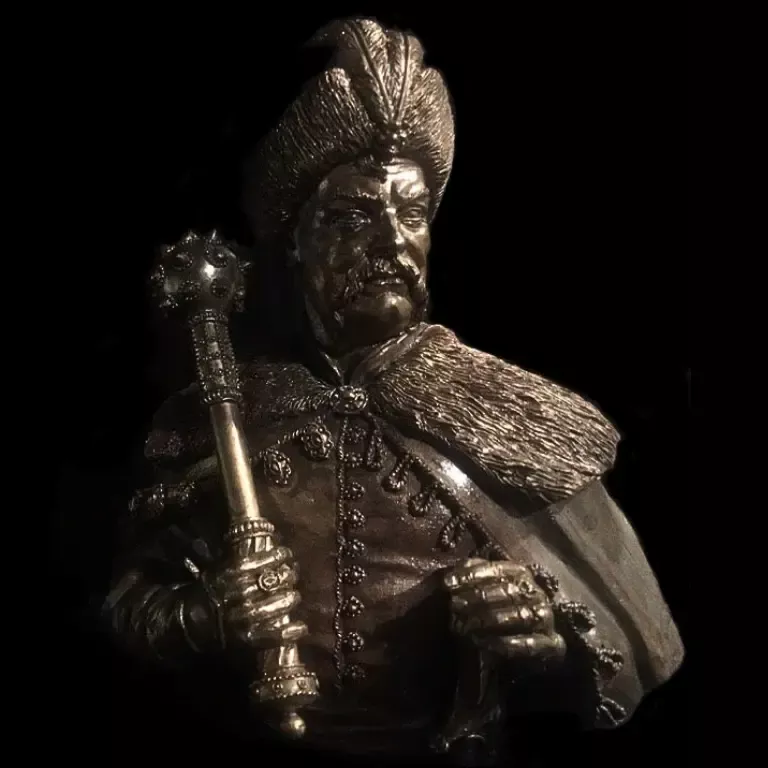 Bronze Statuette of Bohdan Khmelnytsky